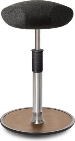 ONGO Bürostuhl Sitz- Stehhocker Free Tall Triangel kvadrat Divina Mel. Anthrazit chr.