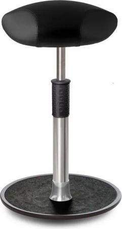 ONGO Bürostuhl Sitz- Stehhocker Free Tall Triangel skai Kunstleder schwarz Chrom /sc.