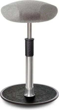 ONGO Bürostuhl Sitz- Stehhocker Free Tall Triangel kvadrat Divina Mel. h.grau Chrom .
