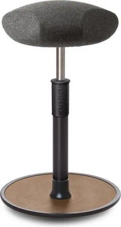ONGO Bürostuhl Sitz- Stehhocker Free Tall Triangel kvadrat Divina Mel. Grau schwarz .