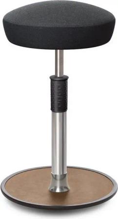 ONGO Bürostuhl Sitz- Stehhocker Free Tall Hutsitz kvadrat Remix Anthrazit chrom /Nat.