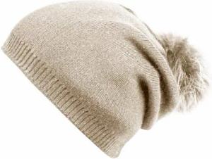 Capelli New York Beanie mit Metall-Logo an der Krempe