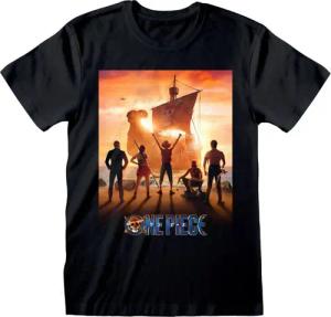 One Piece - Anime T-Shirt - Key Art - S bis XXL - für Männer - Größe XXL - schwarz - Lizenzierter Fanartikel