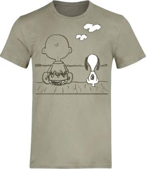 Peanuts T-Shirt - Charlie Brown und Snoopy - S bis 3XL - für Männer - Größe XXL - grün - EMP exklusives Merchandise!