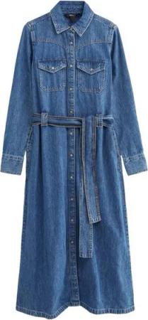 Next Jeanskleid Western-Jeanskleid aus 100 % Baumwolle (1-tlg)