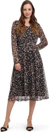 Betty&Co Midikleid "Betty & Co Midikleid mit V-Ausschnitt", Druck