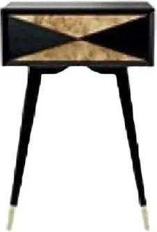 JVmoebel Konsolentisch Tisch Konsole Kommode Abstelltisch Holz Gold Schwarz, Made in Europa