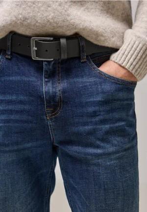 Street One MEN Männer Ledergürtel in Schwarz, Gr: 95