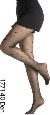 COFI 1453 Strumpfhose Elegante schwarze Strumpfhose für Damen 40 Den für stilvolle Outfits