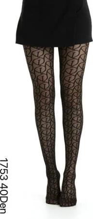 COFI 1453 Strumpfhose Elegante schwarze Strumpfhose für Damen 40 Den für stilvolle Outfits