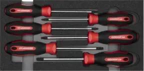 Gedore R22150015 Schraubendrehersatz TX 2/6 CT-Modul 6-teilig