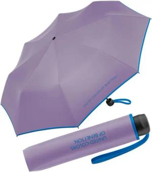 United Colors of Benetton Taschenregenschirm Super Mini HW 2024 - rhapsody, leuchtende Modefarben mit kontrastreichem Saum