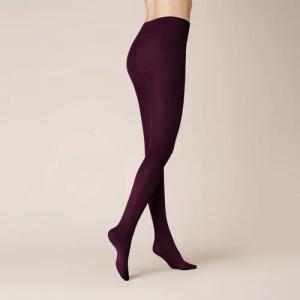 KUNERT Damen Velvet 40 - 36-38 - Samtige und semi-blickdichte Strumpfhose - dark raisin 1640 (Pink/Violett)