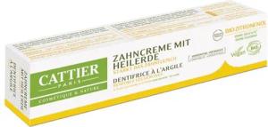 Cattier Zahnpasta Zahncreme mit Heilerde - Zitrone 75ml