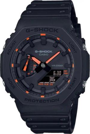 CASIO G-SHOCK Chronograph GA-2100-1A4ER, Quarzuhr,Armbanduhr,Herrenuhr,digital,bis 20bar wasserd. Resinarmband