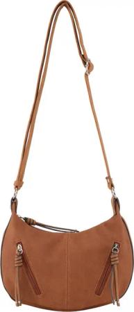TOM TAILOR Damen TTCAIA S Umhängetasche mit Reißverschluss-Details, braun, Uni, Gr. ONESIZE