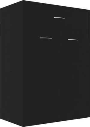vidaXL Schuhschrank Schuhregal Schwarz 60x35x84 cm Holzwerkstoff