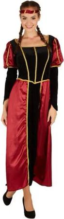 dressforfun Kostüm Frauenkostüm Burgdame, Bezauberndes, langes Burgdamen-Kleid