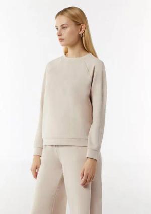 Comma Sweatshirt Sweatshirt aus Jersey mit Schmuck-Detail Applikation