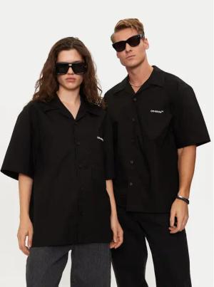 Off-White Hemd OMUY002S23FAB0011001 Schwarz Regular Fit