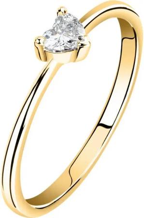 Live Diamond Diamantring Live Diamond Damen-Damenring 1 Diamant, Lab Grown