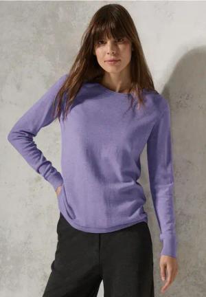 Cecil Damen Feinstrickpullover in Lila, Gr: S