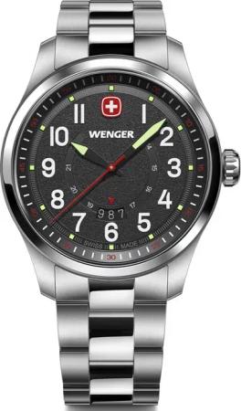 Wenger 01.0541.122 Herrenuhr Terragraph 43mm 10ATM