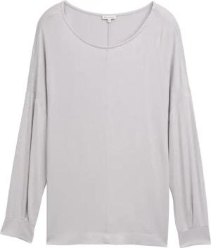 TOM TAILOR Damen Plus Size - Lockerer Pullover mit Glitzer-Effekt, grau, Uni, Gr. 48