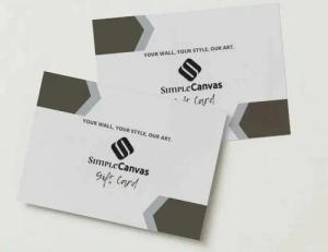 SimpleCanvas Wanddekoobjekt SimpleCanvas-Geschenkgutschein