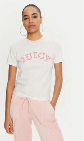 Juicy Couture T-Shirt College Gf JCSCT224414 Weiß Regular Fit