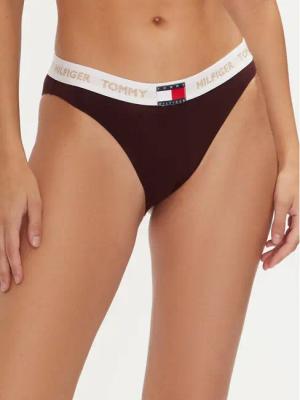 Tommy Hilfiger Klassischer Damenslip UW0UW05653 Dunkelrot