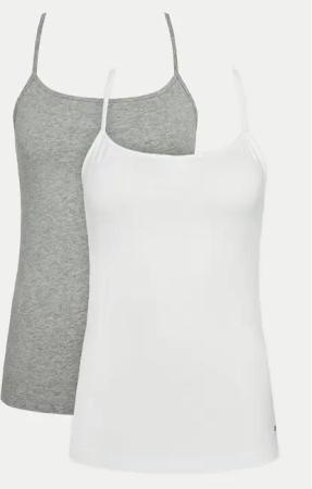 Tommy Hilfiger 2er-Set Tops UW0UW04891 Grau Slim Fit