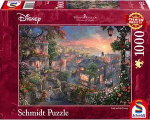Schmidt Thomas Kinkade Disney Susi und Strolch Puzzle, 1000 Teile