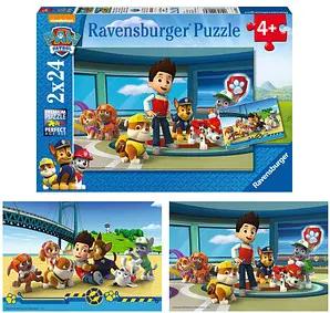 Ravensburger PAW Patrol Hilfsbereite Spürnasen Puzzle, 2 x 24 Teile