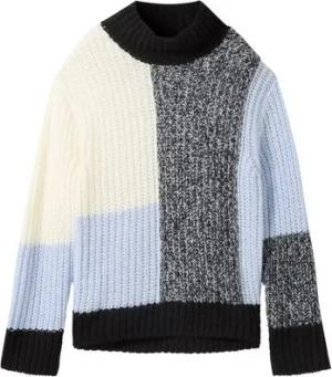 TOM TAILOR Strickpullover knit patched mock-neck
