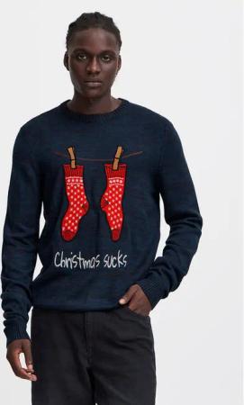 Blend Pullover 20717599 Dunkelblau Regular Fit