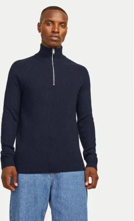 Jack&Jones Pullover Pannel 12258473 Dunkelblau Regular Fit