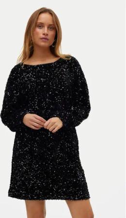 Vero Moda Coctailkleid Bella 10317046 Schwarz Regular Fit