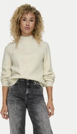 ONLY Rollkragenpullover Katia 15324678 Écru Regular Fit