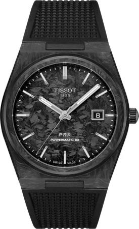 Tissot T1379079720100 Herrenuhr PRX Karbon Powermatic-80 40mm 10ATM