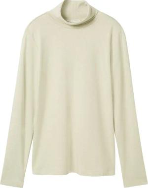 TOM TAILOR Damen Langarmshirt mit Rollkragen, grün, Uni, Gr. XXL