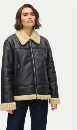 Vero Moda Jacke aus Kunstleder Kay 10310165 Schwarz Regular Fit