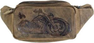 Einkaufszauber Gürteltasche Echt Leder Gürteltasche Bauchtasche Motorrad, Motorrad