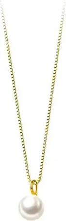 Runde Perlé Perlenkette zarte Kette mit kleiner Tropfen Süßwasserperle, minimalistische Perlenkette, 925er Silber, 18K Gold