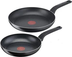 Tefal Pfannen-Set, Aluminium, Easy cook & clean antihaftbeschichtung thermo temperaturindikator