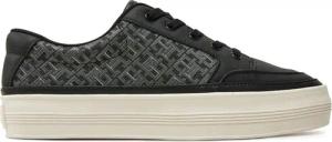 Tommy Hilfiger Sneakers Vulc Leather Sneaker Monogram FW0FW08331 Schwarz