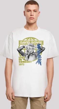 F4NT4STIC T-Shirt "David Bowie Live In Concert Rock Music Band", Print