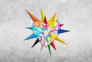 Architects Paper Fototapete "Atelier 47 Heart Star 2", 3D-Optik, Vlies, Wand, Schräge, Decke