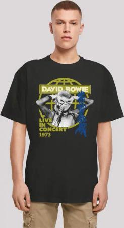 F4NT4STIC T-Shirt "David Bowie Live In Concert Rock Music Band", Print