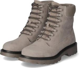 Tamaris Schnürstiefeletten für Damen - Gr. 37 - grau - Rauleder